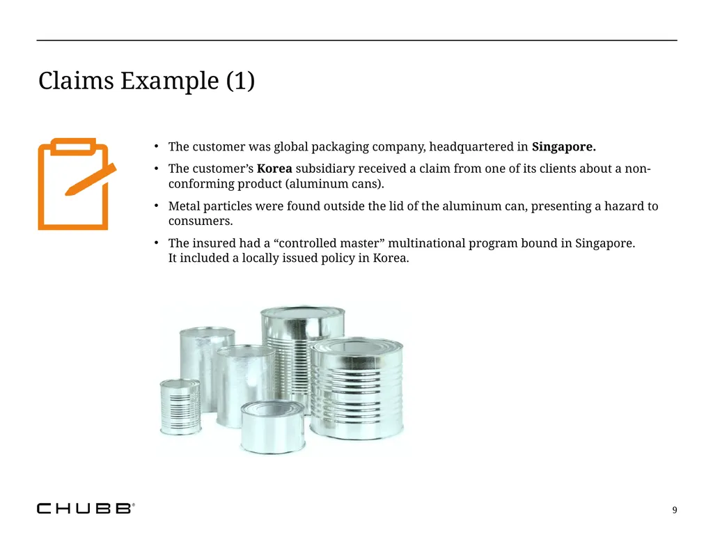 The Reality of Multinational Insurance Programs: - slide 9 of 21
