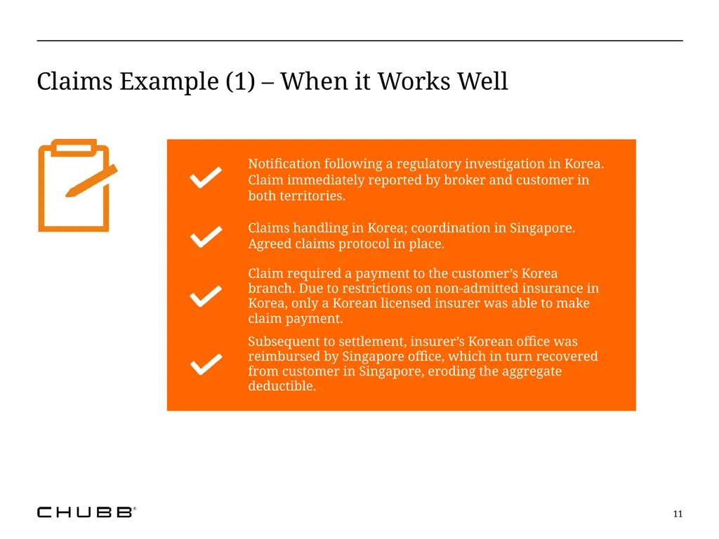 The Reality of Multinational Insurance Programs: - slide 11 of 21