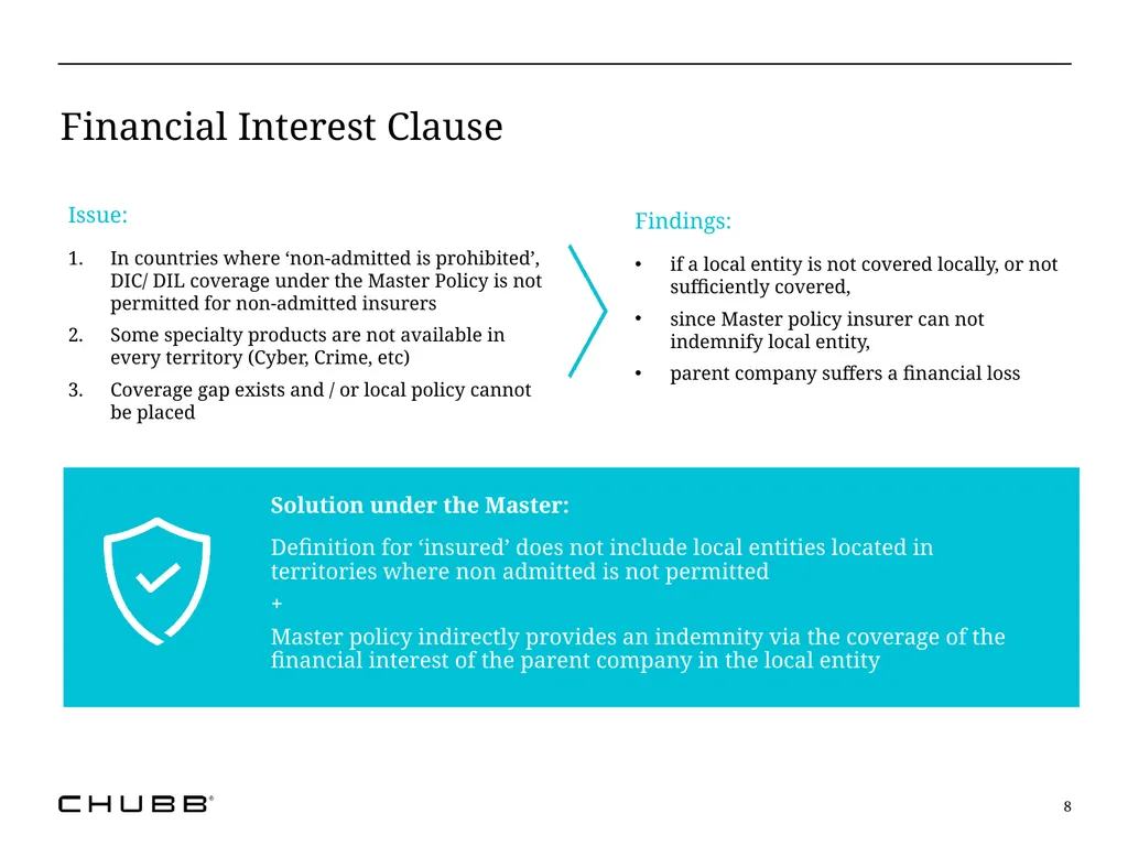 The Reality of Multinational Insurance Programs: - slide 8 of 21