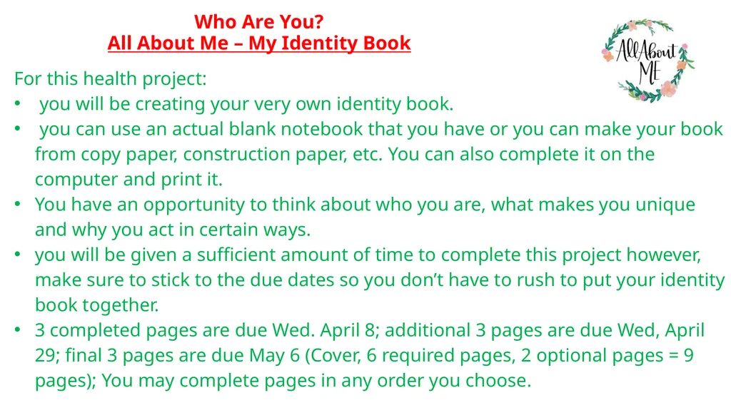 4/1/20 Health Lesson # 14 Essential Question: What - slide 8 of 13