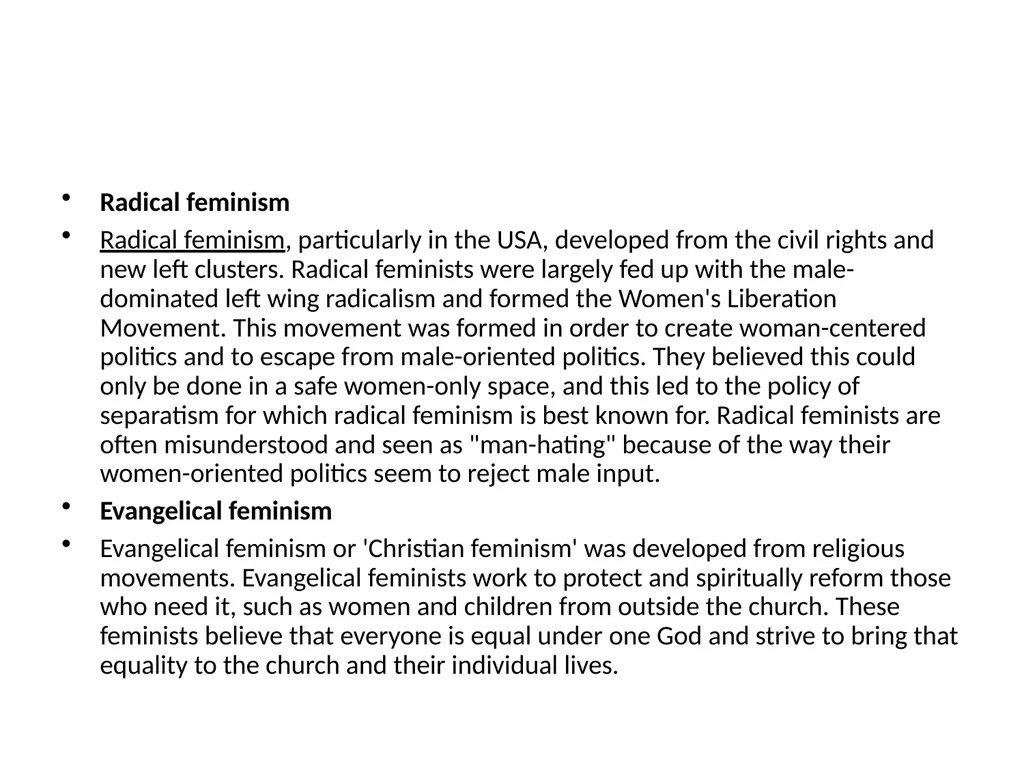 FEMINISM Feminism is a social, political, and - slide 10 of 16