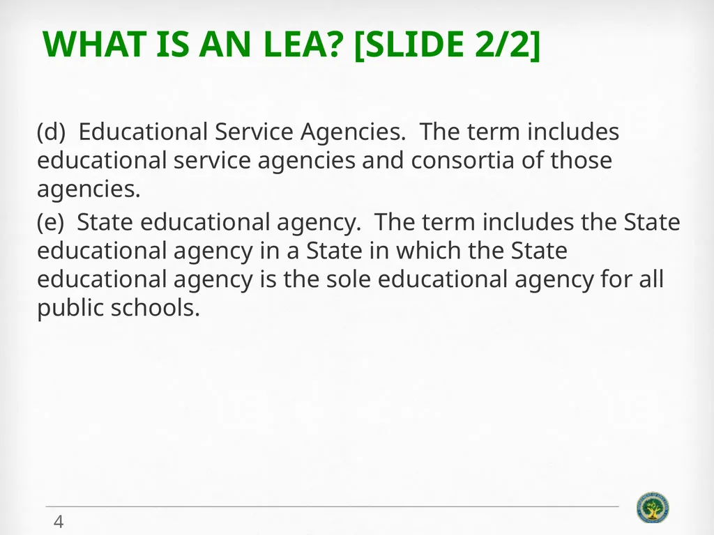 Education Innovation and Research (EIR) ELIGIBLITY - slide 4 of 19