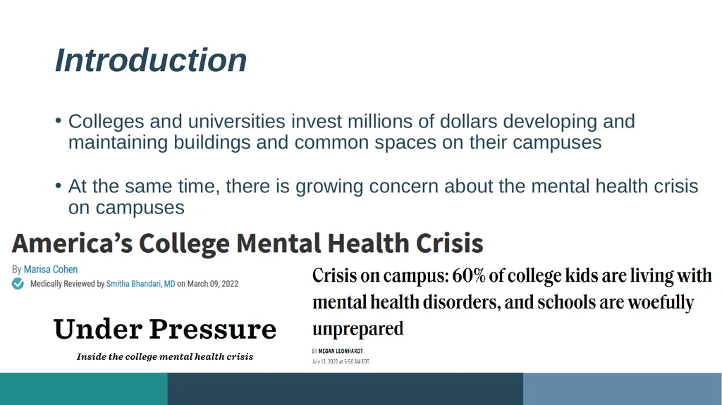 Exploring Student Residence Hall Ambiance: - slide 3 of 18