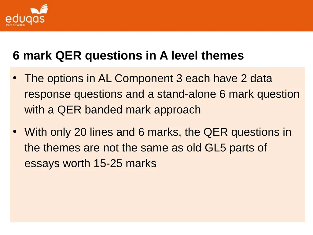 Creating your own 6 mark QER questions Dave Turner - slide 3 of 19