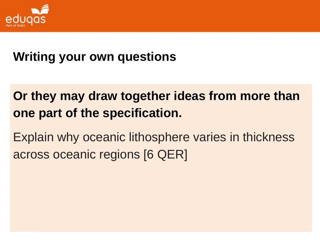 Creating your own 6 mark QER questions Dave Turner - slide 7 of 19