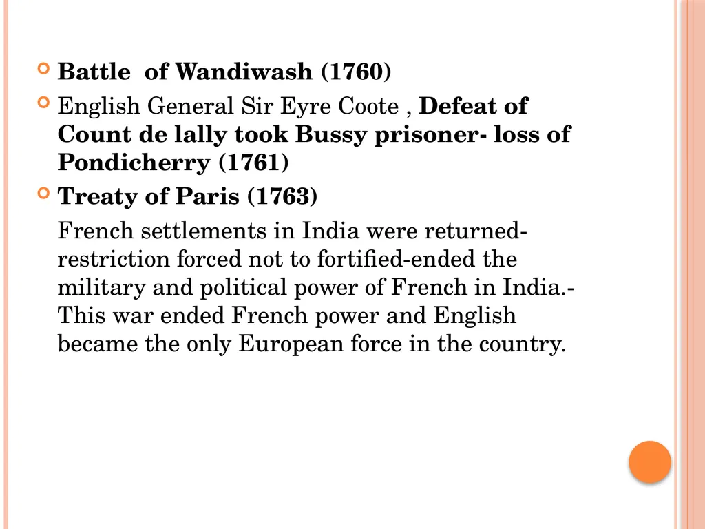 Carnatic Wars The Carnatic Wars were a series of - slide 12 of 12