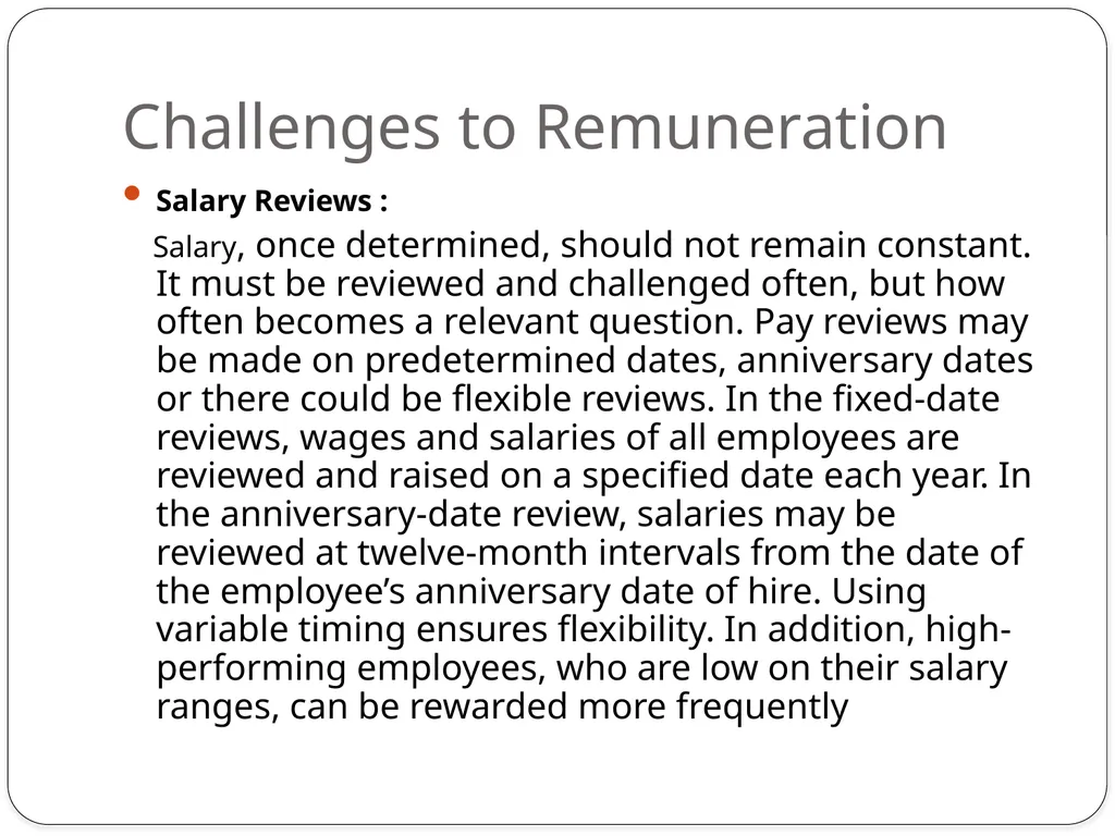 UNIT-3 IMPORTANCE OF IDEAL REMUNERATION SYSTEM - slide 20 of 24
