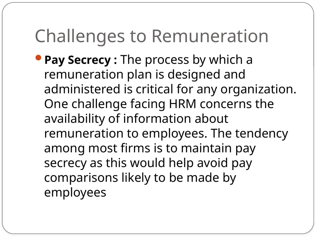 UNIT-3 IMPORTANCE OF IDEAL REMUNERATION SYSTEM - slide 21 of 24