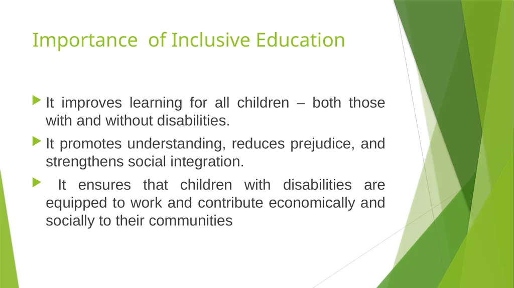 Inclusive education Concept Meaning and Importance - slide 7 of 12