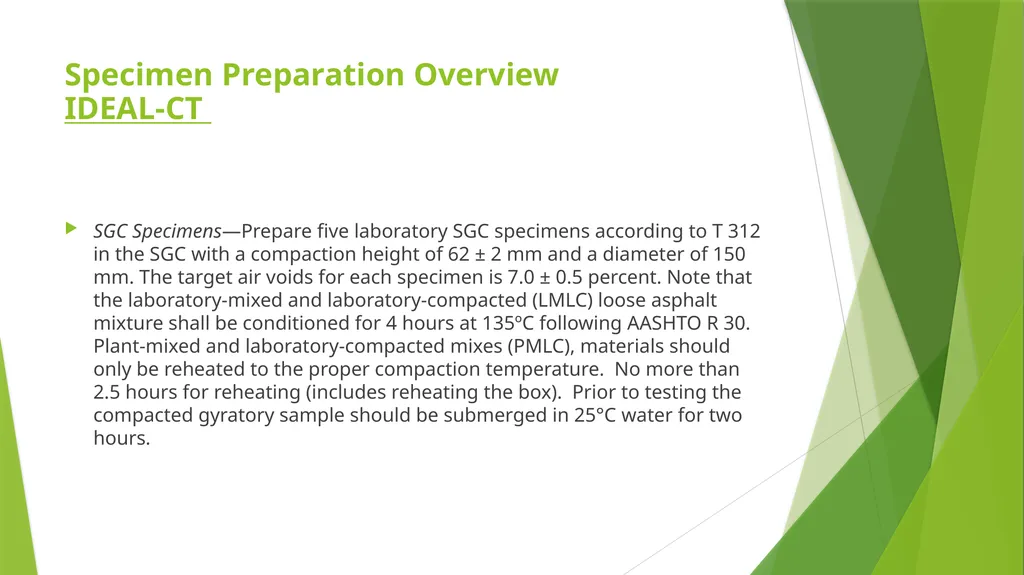 IDEAL CT & High-Temp IDT Sample Preparation - slide 2 of 9