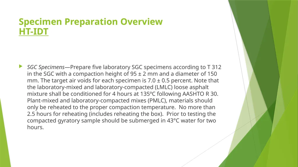 IDEAL CT & High-Temp IDT Sample Preparation - slide 3 of 9