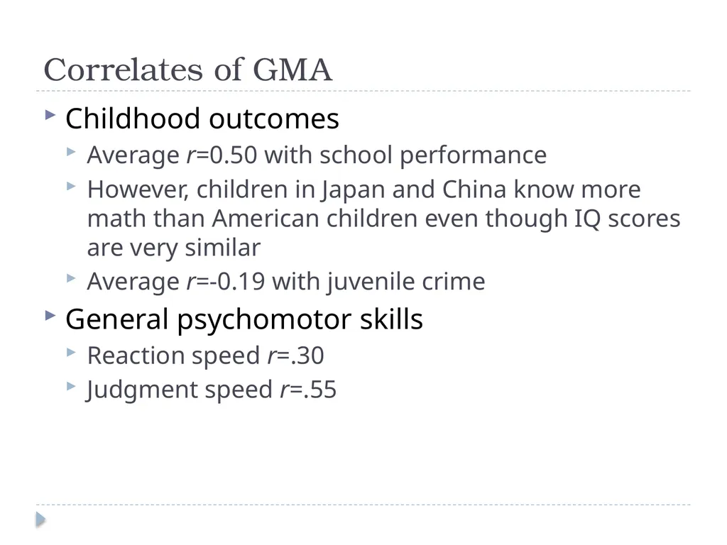 General Mental Ability John Manning Overview - slide 7 of 23