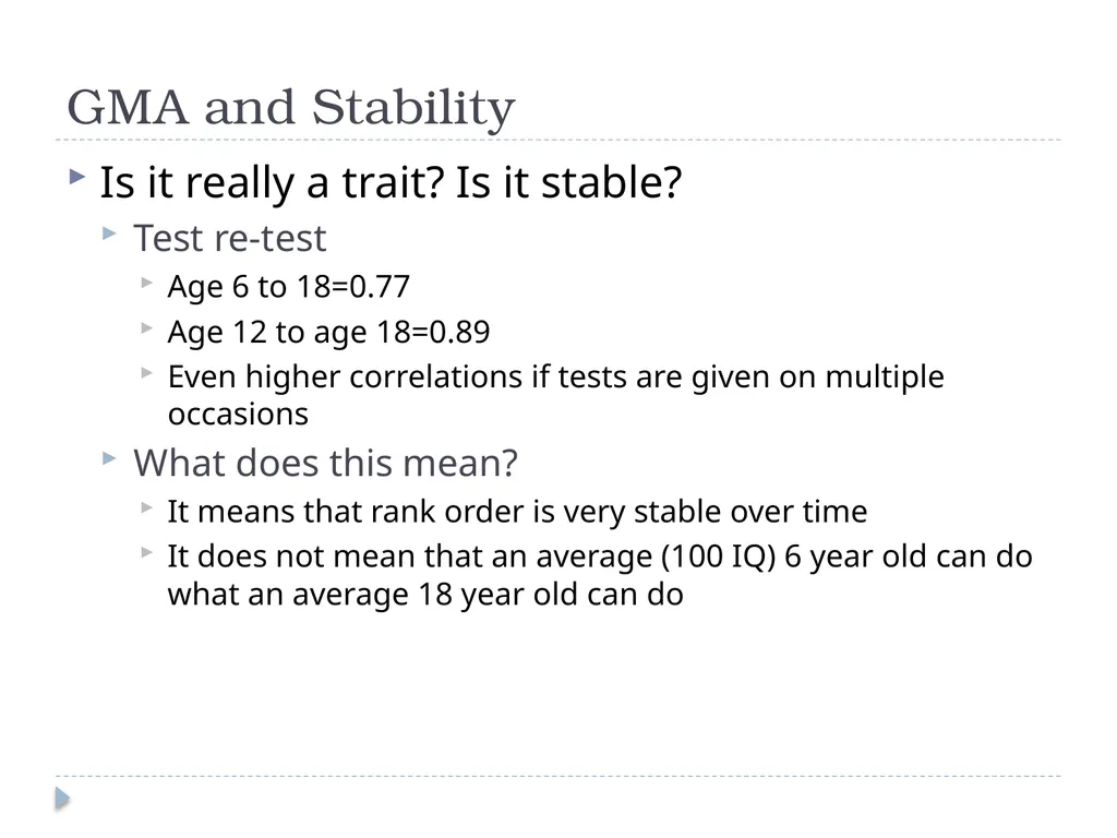 General Mental Ability John Manning Overview - slide 8 of 23