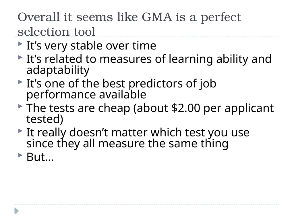 General Mental Ability John Manning Overview - slide 14 of 23