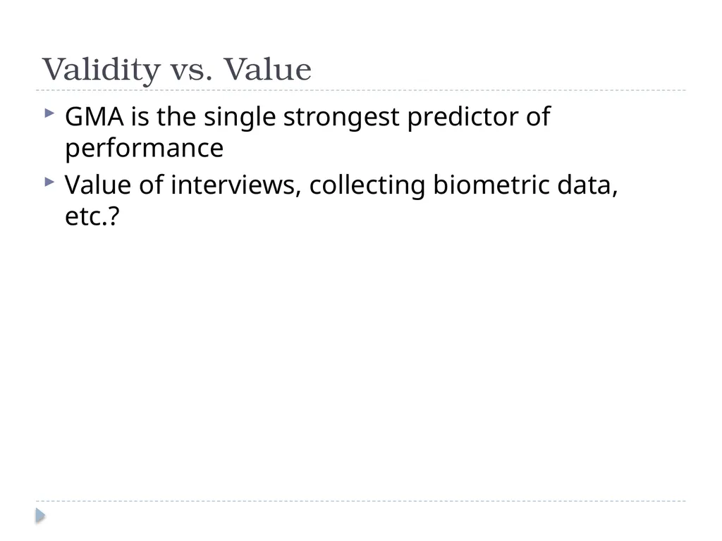 General Mental Ability John Manning Overview - slide 22 of 23