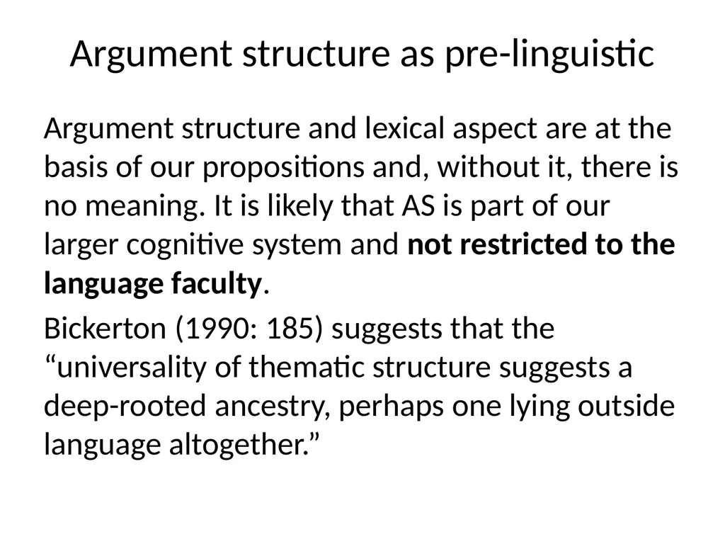 Changes in Aspect Elly van Gelderen Workshop - slide 10 of 77