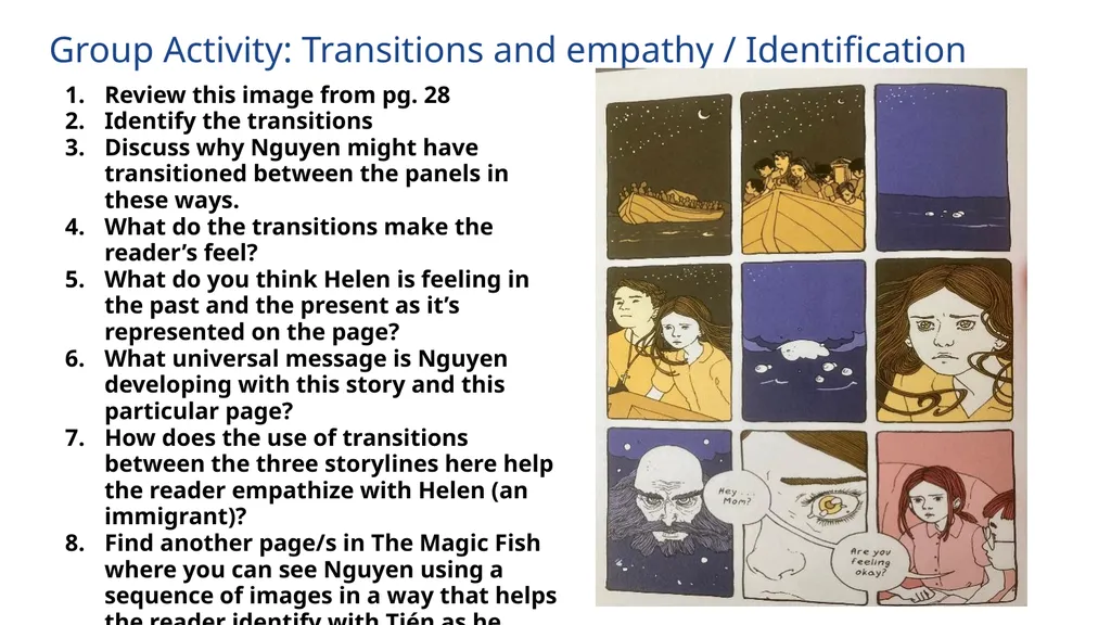 Panel to Panel Transitions in Comics With examples - slide 9 of 9