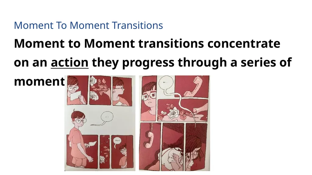 Panel to Panel Transitions in Comics With examples - slide 3 of 9