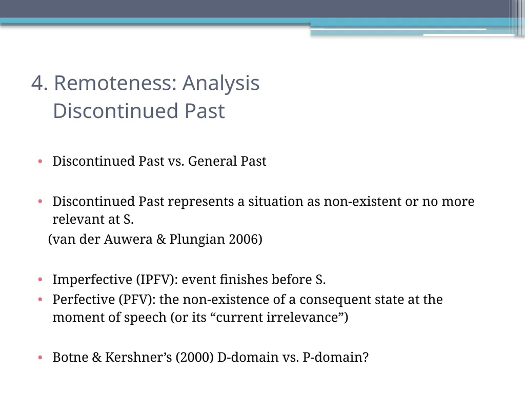 Tense, Aspect and Modality in Xhosa Stefan Savić - slide 14 of 42