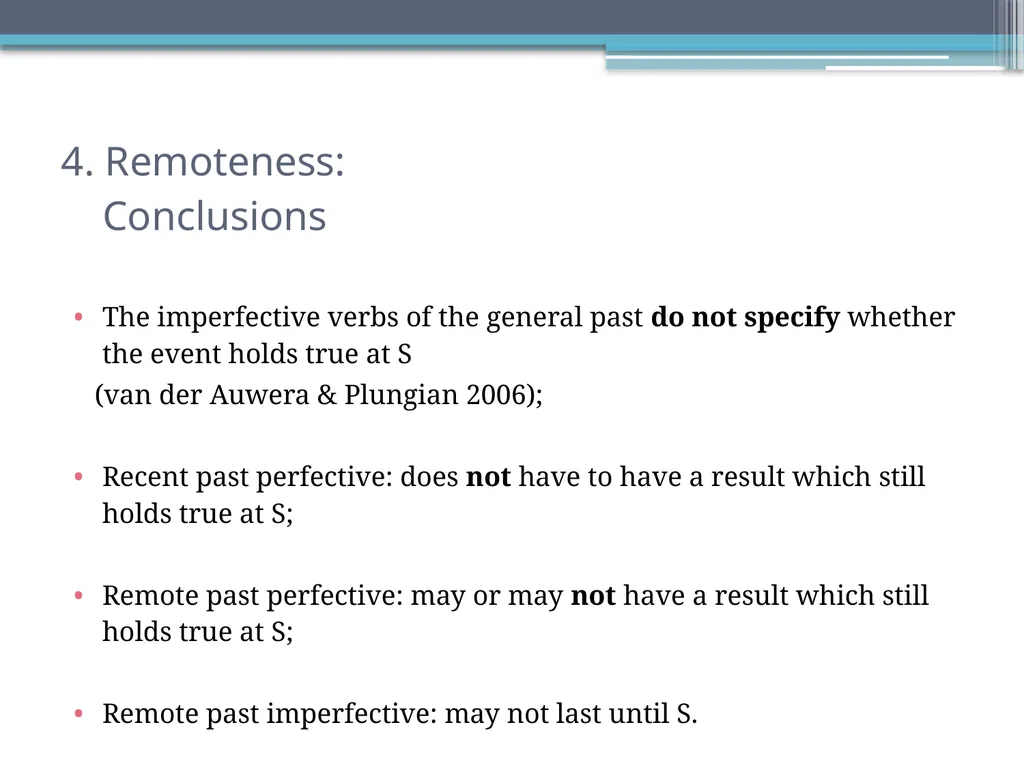 Tense, Aspect and Modality in Xhosa Stefan Savić - slide 17 of 42