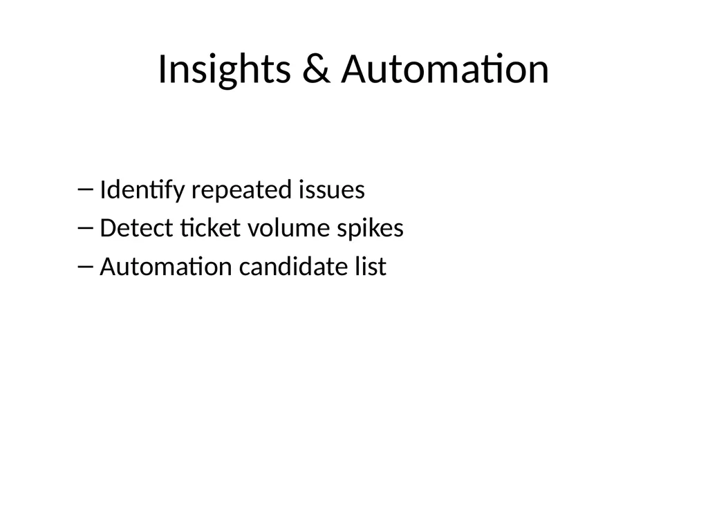 Historical Ticket Analyzer Overview of the - slide 9 of 12