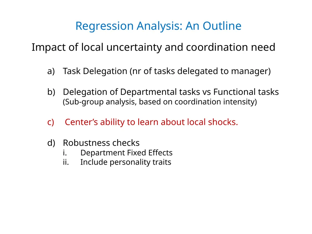 December 2019 Wouter Dessein Columbia University - slide 31 of 41