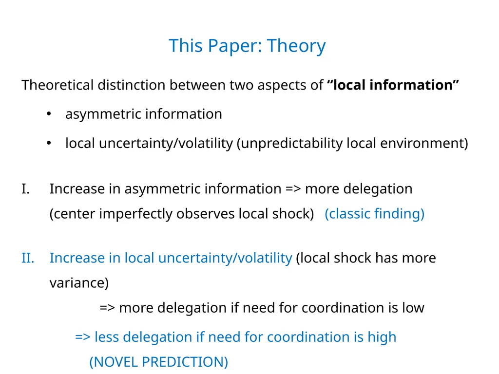 December 2019 Wouter Dessein Columbia University - slide 15 of 41