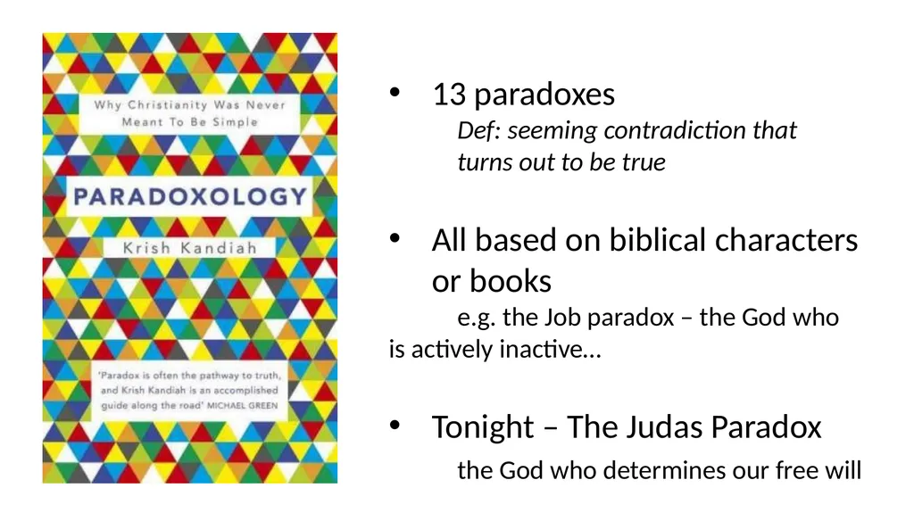 13 paradoxes Def: seeming contradiction that turns - slide 1 of 16