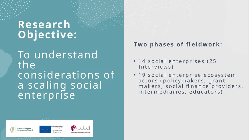 Insights into an emerging social enterprise - slide 2 of 16