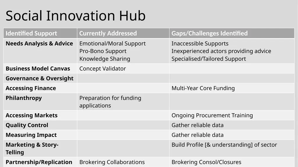 Insights into an emerging social enterprise - slide 15 of 16