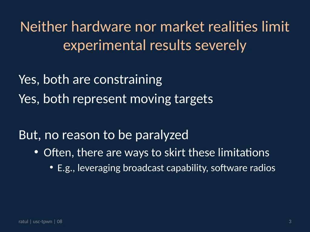 What constitutes a useful experimental result? - slide 3 of 7