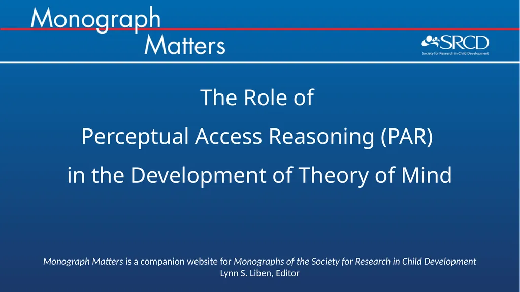 For this issue, visit doi.org/10.1111/mono.12432 - slide 2 of 27