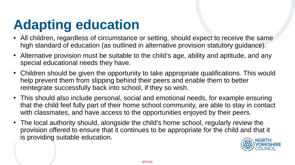 Arranging education for children who cannot attend - slide 12 of 30