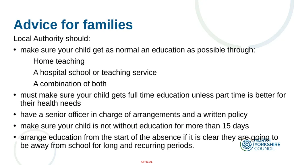 Arranging education for children who cannot attend - slide 20 of 30