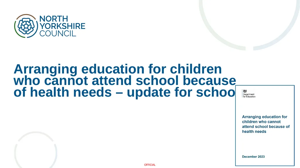 Arranging education for children who cannot attend - slide 1 of 30