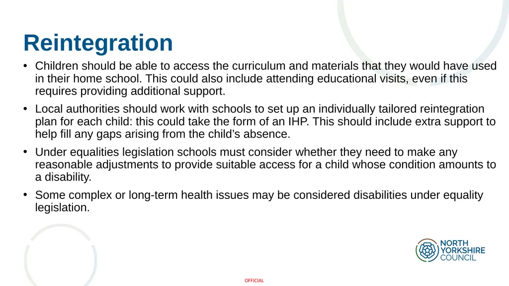 Arranging education for children who cannot attend - slide 13 of 30