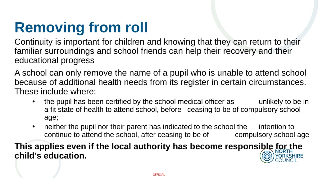 Arranging education for children who cannot attend - slide 18 of 30