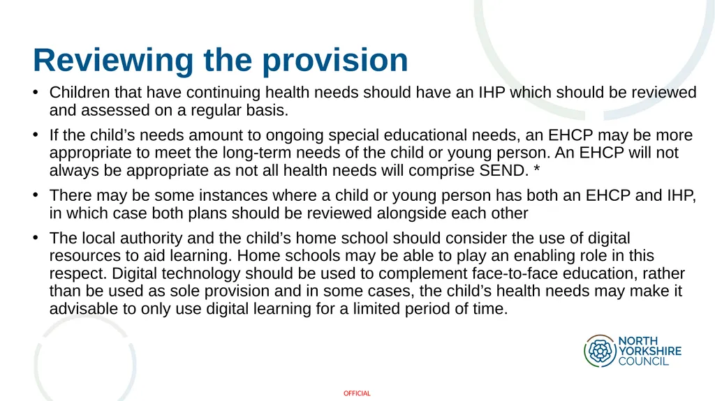 Arranging education for children who cannot attend - slide 16 of 30