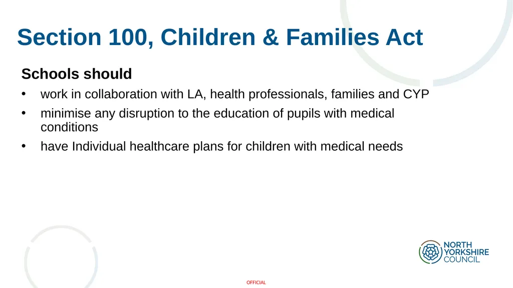 Arranging education for children who cannot attend - slide 7 of 30