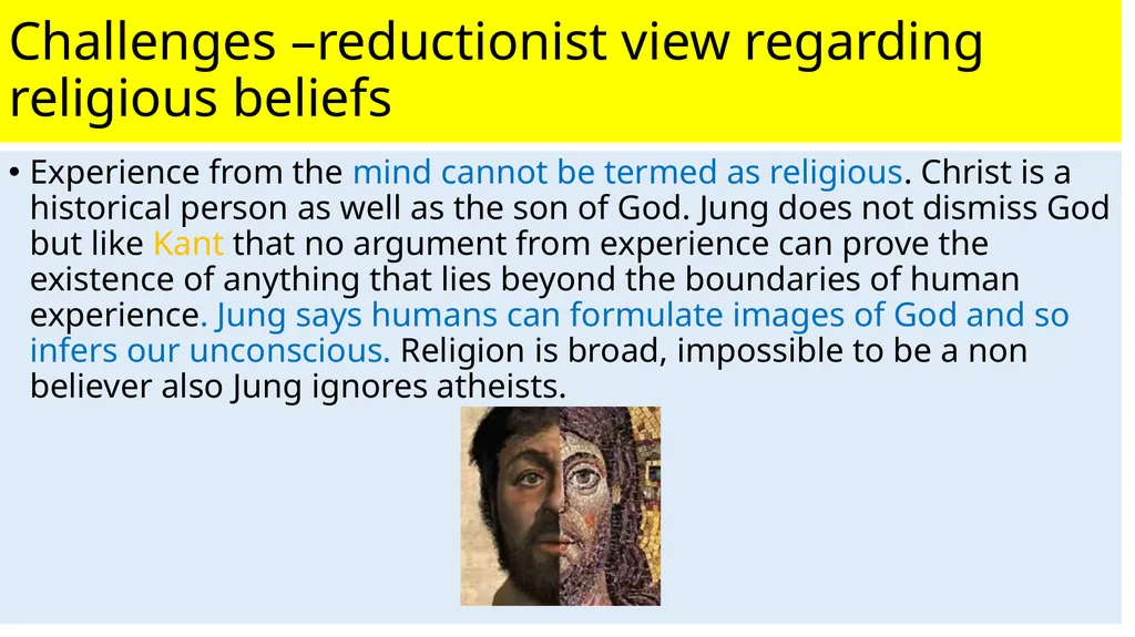 Theme 2: Challenges to religious belief E: - slide 9 of 12