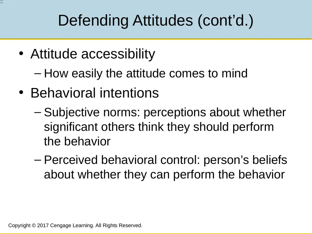 7 Attitudes, Beliefs, and Consistency Copyright © - slide 21 of 28