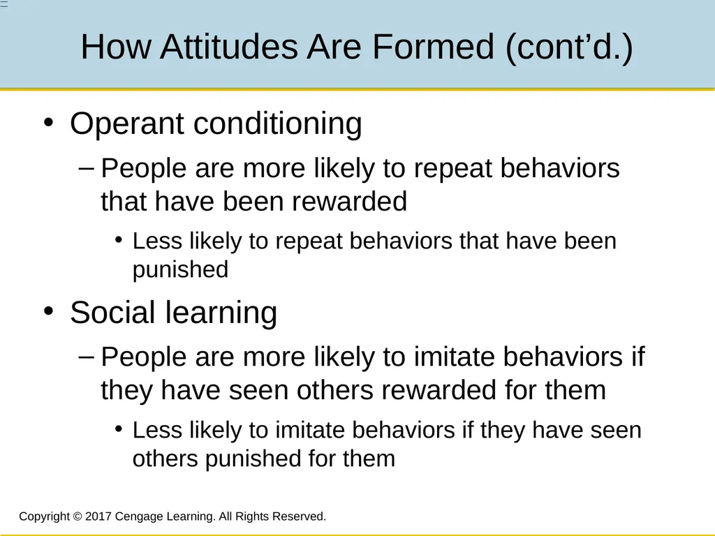 7 Attitudes, Beliefs, and Consistency Copyright © - slide 10 of 28