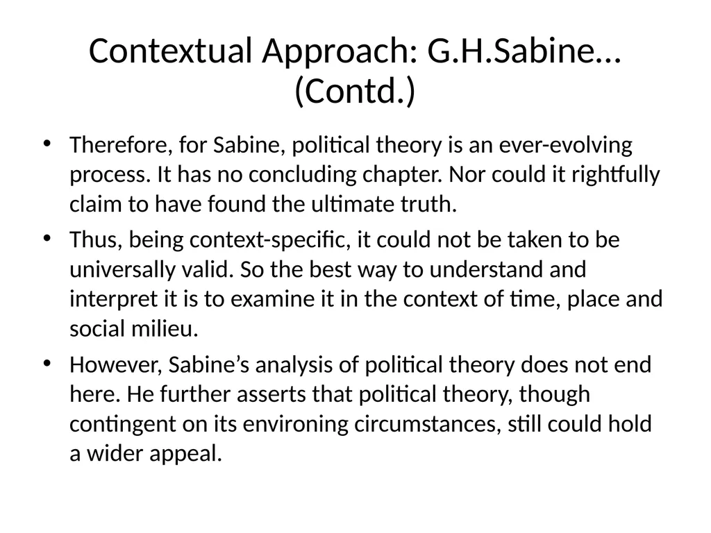 Contextual approach It stands for a study of a - slide 2 of 9
