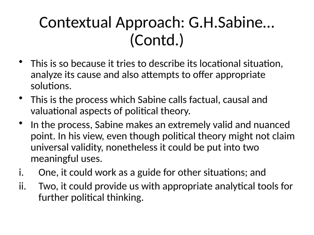 Contextual approach It stands for a study of a - slide 3 of 9
