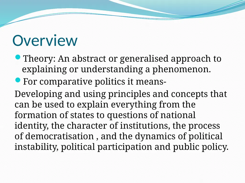 Theoretical approaches to understanding - slide 4 of 15