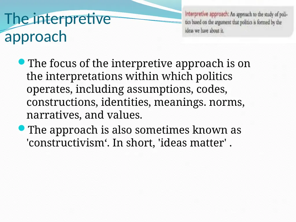 Theoretical approaches to understanding - slide 14 of 15