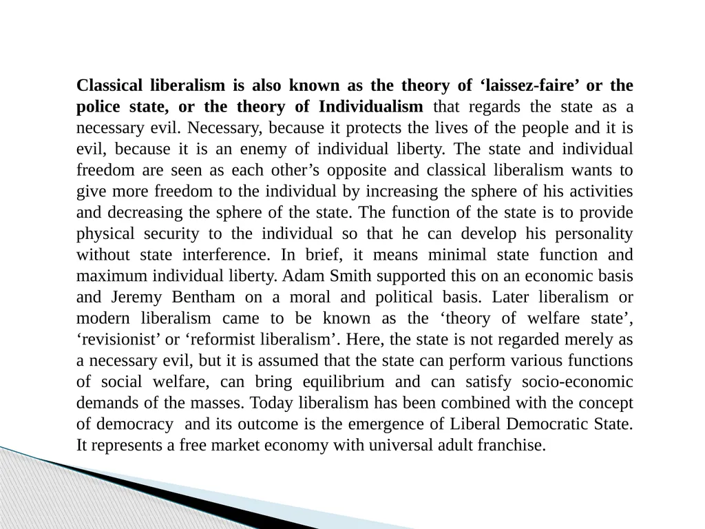 Liberal Approach to the study of Indian Politics - slide 5 of 14