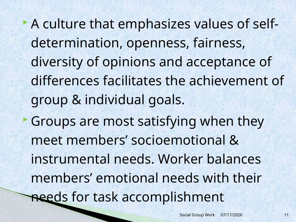 Unit 3 Group process and group dynamics 3.2 - slide 11 of 18