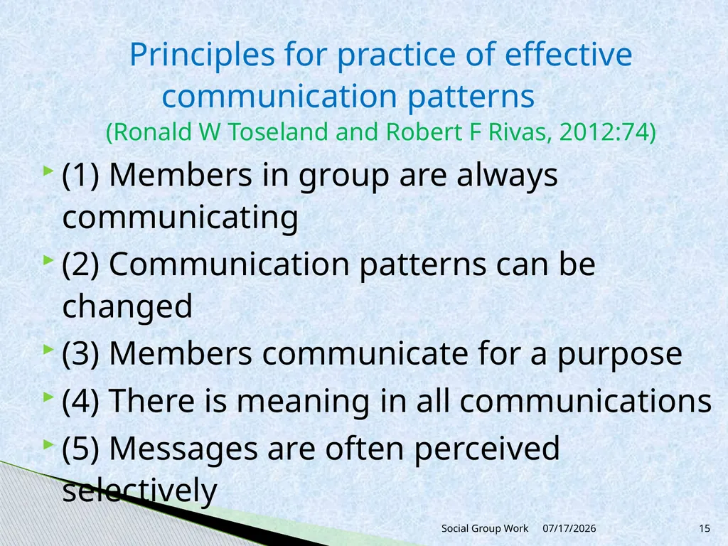 Unit 3 Group process and group dynamics 3.2 - slide 15 of 18