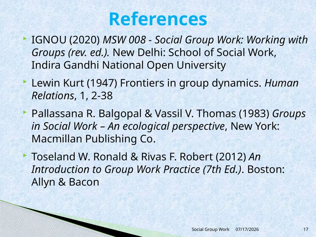 Unit 3 Group process and group dynamics 3.2 - slide 17 of 18